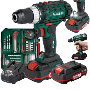Parkside Wiertarko-wkrętarka PABS 20-Li F7 2x2.0Ah - Wiertarko-wkrętarki akumulatorowe - miniaturka - grafika 1