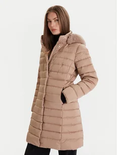 Geox Płaszcz zimowy Bettanie W5626H T3122 F5228 Beżowy Regular Fit - Płaszcze damskie - miniaturka - grafika 1