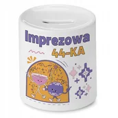 Skarbonki - Skarbonka na Urodziny 44 44te 44-te na Prezent z Nadrukiem ze Zdjęciem + Opakowanie na prezent (wzór 02) - miniaturka - grafika 1