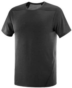 Koszulka Salomon Outline Deep Black - Koszulki sportowe damskie - miniaturka - grafika 1