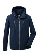 Kurtki męskie - killtec Męska kurtka softshellowa/kurtka outdoorowa z odpinanym kapturem KOW 163 MN SFTSHLL JCKT, ciemnoniebieska, XXL, 37711-000 - miniaturka - grafika 1