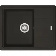 Zlewozmywaki - Franke Basis BFG 611-62 Zlewozmywak granitowy jednokomorowy 62x50 cm czarny mat 114.0676.305 - miniaturka - grafika 1