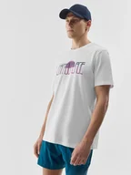 Koszulki męskie - T-shirt męski z nadrukiem regular 4F - miniaturka - grafika 1