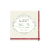 Dekoracje i nakrycia stołu na imprezę - Nuova R2S, serwetki deserowe Napkins Bistrot, 20 szt. - miniaturka - grafika 1