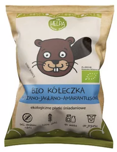 Helpa Bio Kółeczka Bez Cukru Gryczano-Jaglano-Amarantusowe, 160g, Helpa - Dodatki do kaszek - miniaturka - grafika 1