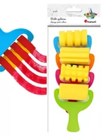 Zabawki kreatywne - wałki gąbkowe z fakturami - miniaturka - grafika 1