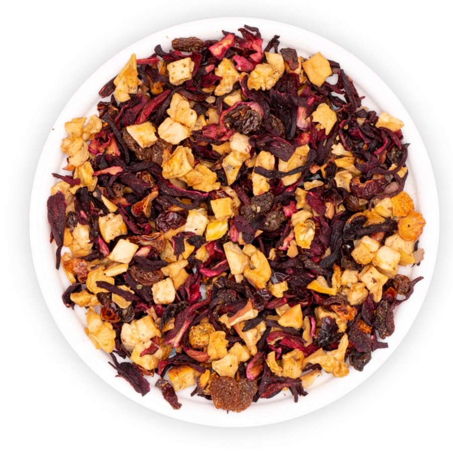 Herbata Owocowa Poziomkowa Etiuda Jabłko Hibiskus Róża Mirtelo Teaverso 1KG