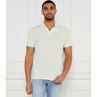 Koszule męskie - Calvin Klein Polo Regular Fit z dodatkiem lnu - miniaturka - grafika 1
