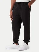 Spodnie sportowe męskie - Tommy Hilfiger Spodnie dresowe Essential MW0MW37236 Czarny Regular Fit - miniaturka - grafika 1