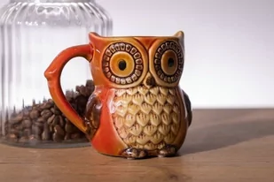 Kubek sowa BRĄZOWA - Kubki - miniaturka - grafika 1