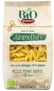 Granoro Makaron mezze penne rigate BIO 500 g 8007290134066 - Makaron - miniaturka - grafika 1