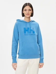 Helly Hansen Bluza Logo 33978 Niebieski Regular Fit - Bluzy damskie - miniaturka - grafika 1