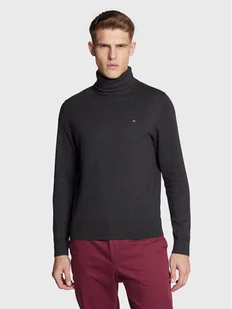 Tommy Hilfiger Golf Pima MW0MW28048 Szary Regular Fit - Swetry męskie - miniaturka - grafika 1