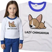Piżamy dla dziewczynek - Piżama dziecięca Leniwy Chihuahua Pies 86/92 - VoloDonum - miniaturka - grafika 1