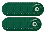 Akcesoria do elektronarzędzi - PARKSIDE® Zestaw 25 tarcz lub nakrętka szybkomocująca do szlifierek kątowych (zestaw tarcz tnących 25 szt.) - miniaturka - grafika 1