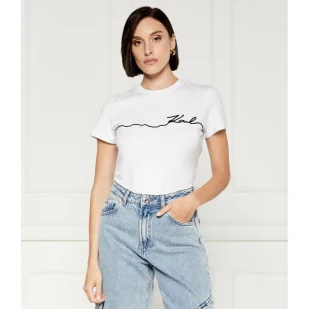 Karl Lagerfeld T-shirt seasonal | Regular Fit - Koszulki i topy damskie - miniaturka - grafika 1