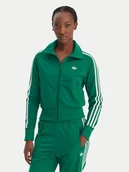 Bluzy damskie - adidas Bluza Firebird Classic KD1333 Zielony Regular Fit - miniaturka - grafika 1
