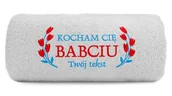 Ręczniki - pat15.net Ręcznik na dzień Babci z haftem Kocham Cię Babciu 100x50 689 - miniaturka - grafika 1