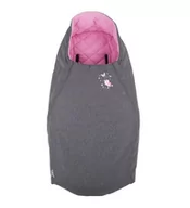 Śpiworki dla dzieci - CuddleCo Śpiworek wodoodporny Comfi-Extreme - szary melange/różowy CC843671 [8007658] - miniaturka - grafika 1
