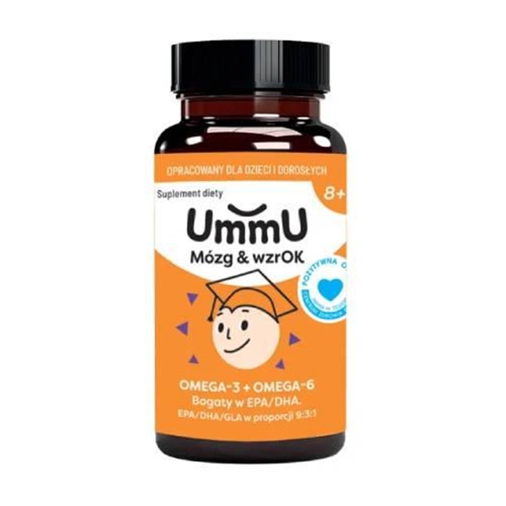 UmmU Mózg&Wzrok 8+, kapsułki 120 szt.