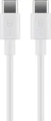 Kable USB - Kabel USB Goobay USB-C - USB-C 1 m Biały (JAB-4780426) - miniaturka - grafika 1