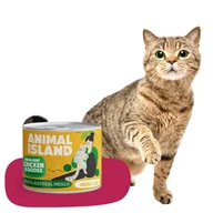 Mokra karma dla kotów - Mokra karma dla Kota kurczak gęś 200g Animal Island - miniaturka - grafika 1