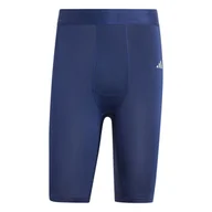 Bielizna sportowa męska - Męskie Kalesony termoaktywne ADIDAS TF SHRT TIGHT M HP0615 – Granatowy - miniaturka - grafika 1