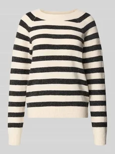 Sweter z dzianiny o kroju regular fit z raglanowymi rękawami model ‘DOFFY’ - Swetry damskie - miniaturka - grafika 1