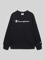 Swetry dla chłopców - Bluza z nadrukiem z logo - miniaturka - grafika 1