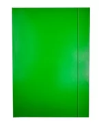 Teczki i skoroszyty - Teczka lakierowana z gumką A4 Zielona - miniaturka - grafika 1