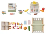 Zabawy w naśladowanie dorosłych - Lupilu Zestaw drewnianych akcesoriów do sklepu do zabawy - miniaturka - grafika 1