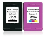 Tusze zamienniki - Zestaw 2x tusz do HP 704 XL Deskjet 2060 2010 K010a CMYK zamienniki - miniaturka - grafika 1