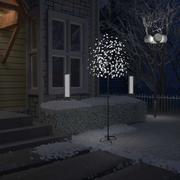 Oświetlenie świąteczne - vidaXL Drzewko z lampkami, 220 LED, zimny biały, kwiat wiśni, 220 cm - miniaturka - grafika 1
