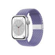 Paski - Crong Wave Band – Pleciony pasek do Apple Watch 38/40/41 mm (fioletowy) - miniaturka - grafika 1