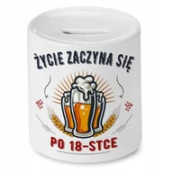 Skarbonki - Skarbonka na Urodziny 18 18te 18-te na Prezent z Nadrukiem ze Zdjęciem - miniaturka - grafika 1