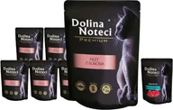Mokra karma dla kotów - Dolina Noteci Premium z łososiem 10x85 + tuńczyk 85g - miniaturka - grafika 1