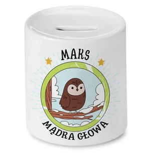 Skarbonka 330 ml Dla Maksa Syna Dziecka Prezent z Nadrukiem ze Zdjęciem + Opakowanie na prezent (wzór 03) - Skarbonki - miniaturka - grafika 1