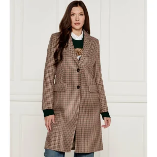 Tommy Hilfiger Płaszcz | z dodatkiem wełny - Płaszcze damskie - miniaturka - grafika 1