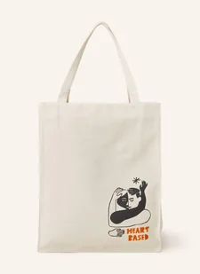 Samsøe Samsøe Torba Shopper Saheart weiss - Torebki damskie - miniaturka - grafika 1