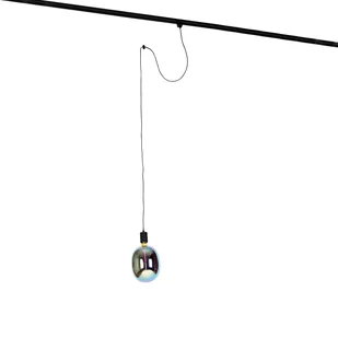 QAZQA Lampa wisząca z zawieszeniem szynowym czarna w komplecie z LED G170 - Cavalux - Lampy sufitowe - miniaturka - grafika 1