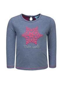 Bluzka dziewczęca z długim rękawem, niebieska, płatek śniegu/Lief - Bluzki damskie Bluzka dziewczęca z długim rękawem, niebieska, płatek śniegu/Lief - Bluzki damskie - miniaturka - grafika 1