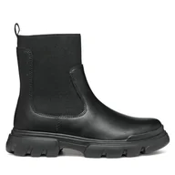 Buty dla dziewczynek - Kozaki Geox J Junette Girl J46HVC 0BCNH C9999 M Czarny - miniaturka - grafika 1