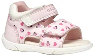 Buty dla dziewczynek - Geox B sandały Zapito Girl, dziewczynki 0-24, Różowa biel, 19 EU - miniaturka - grafika 1