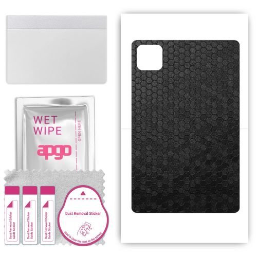 folia naklejka skórka strukturalna na TYŁ do Doogee T10S - Plaster Miodu Czarny - apgo SKINS