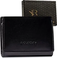 Portfele - Rovicky Portfel skórzany Rovicky R-RD-33-GCL Blac czarny - miniaturka - grafika 1
