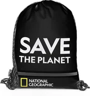 Plecaki worki - Plecak worek National Geographic Saturn 1,7L Czarny - miniaturka - grafika 1