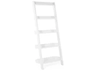 Regały - Beliani Regał biały MOBILE TRIO - miniaturka - grafika 1