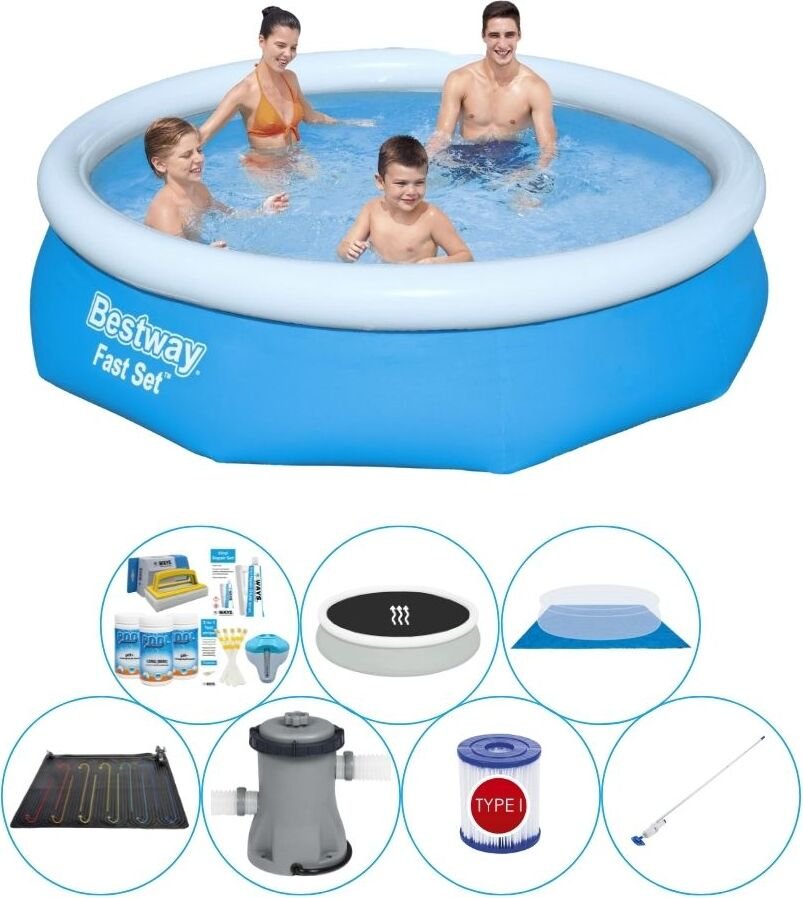 Zestaw Bestway Fast Set 305x76 cm Rund - wszystko w 1 zestawie basenowym