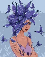 Malowanie po numerach - Zestaw do malowania po numerach. Motyle myśli ©lien_illustration 40x50 cm, KHO2585 - miniaturka - grafika 1