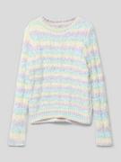 Swetry dla dziewczynek - Sweter z dzianiny ze wzorem w paski model ‘JOLIE’ - miniaturka - grafika 1